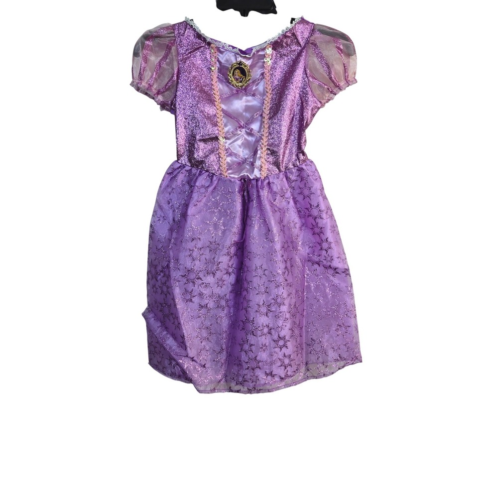 Disney Princess Rapunzel Tangled Purple Glitter Dress-Up Costume 4-6X Halloween